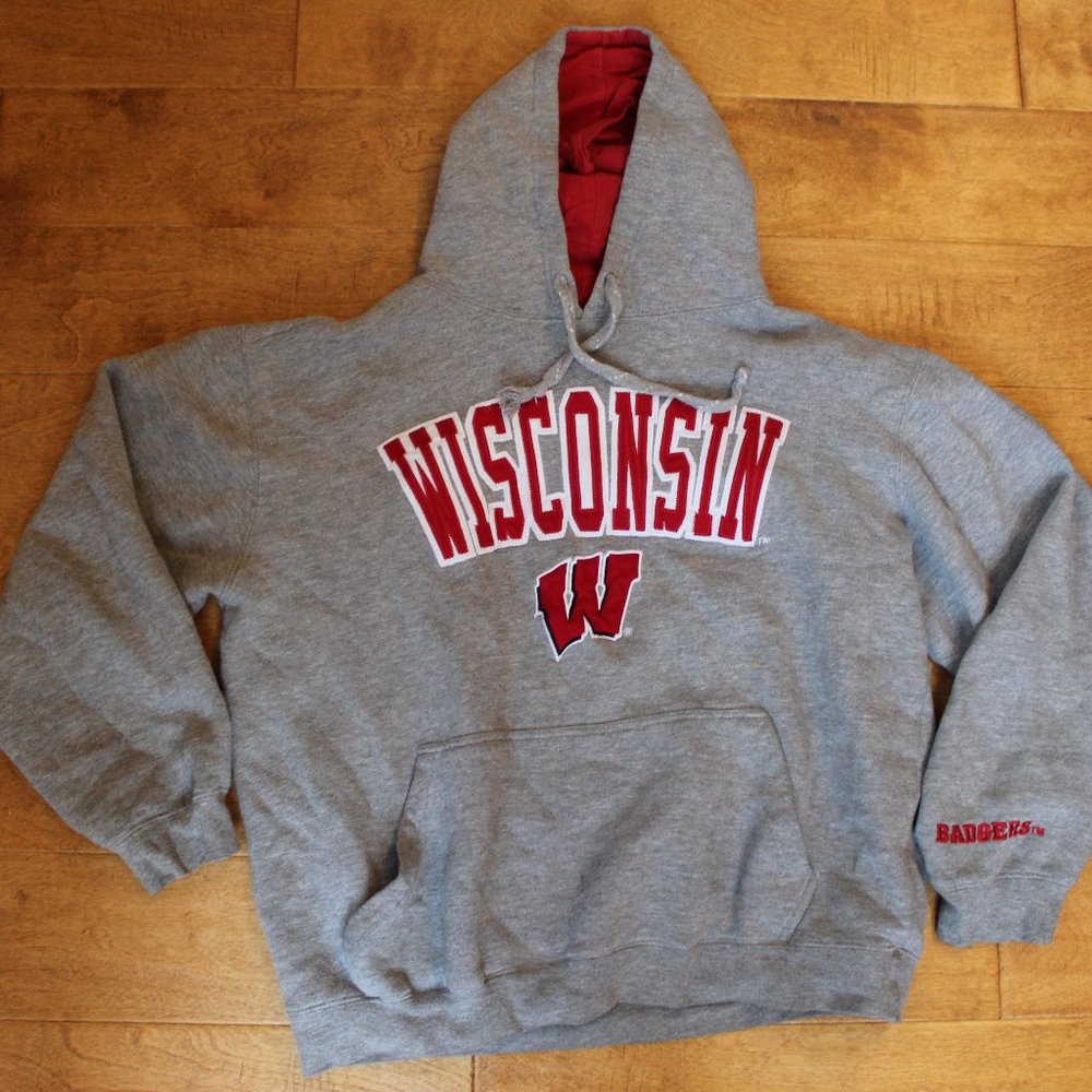 Wisconsin Badgers Gray Hoodie/Sweatshirt
